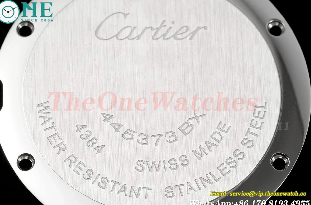 AF Pasha LE Dial White RG 30mm De Red Cartier SS Ladies Quartz 1227